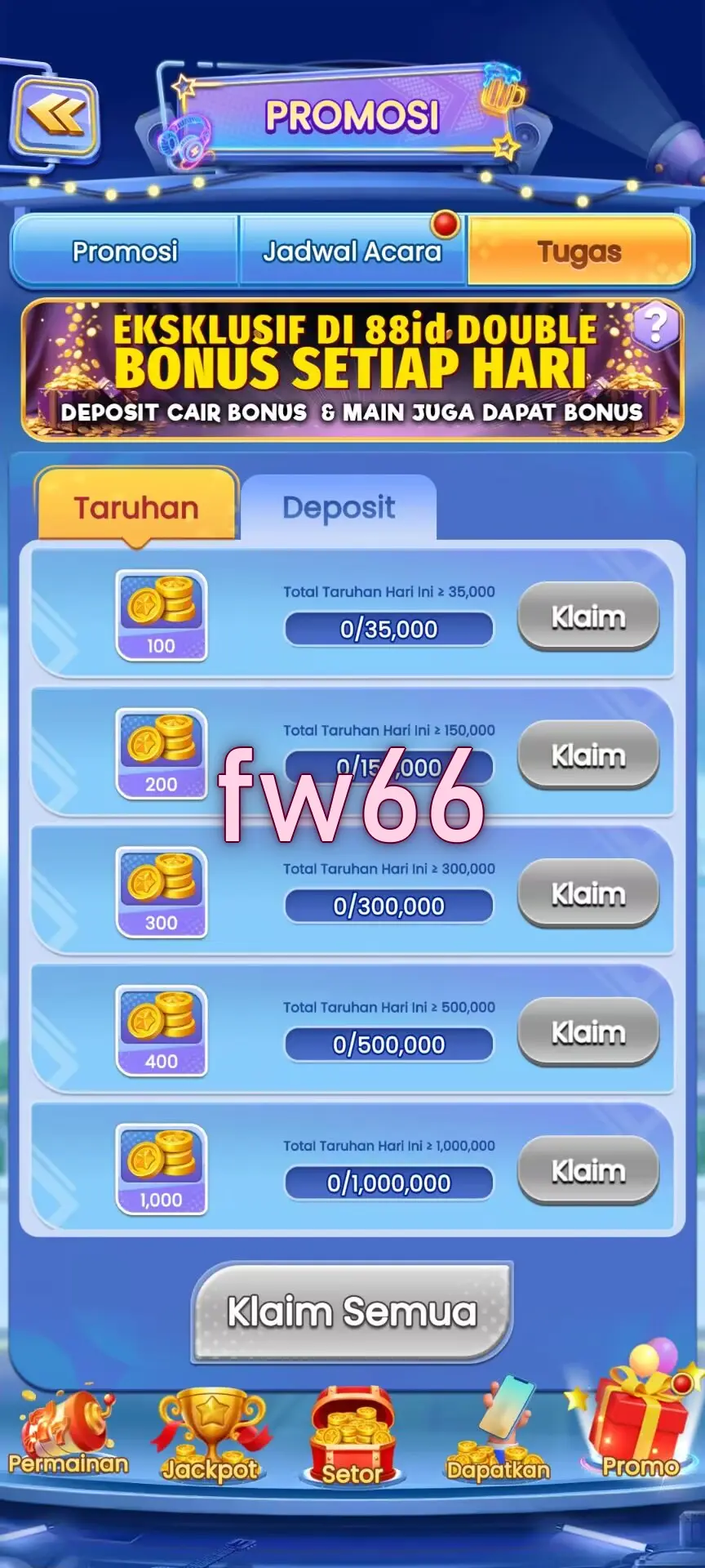 fw66 Masuk